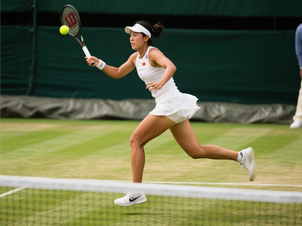 郑钦文深谈草地优势:我的打法更契合草原赛场 此外,她的灵活脚步与犀利拦截能力在网前特